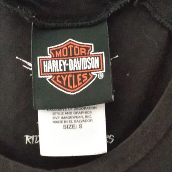 Women's distressed Small H-D - Picture 6 of 7